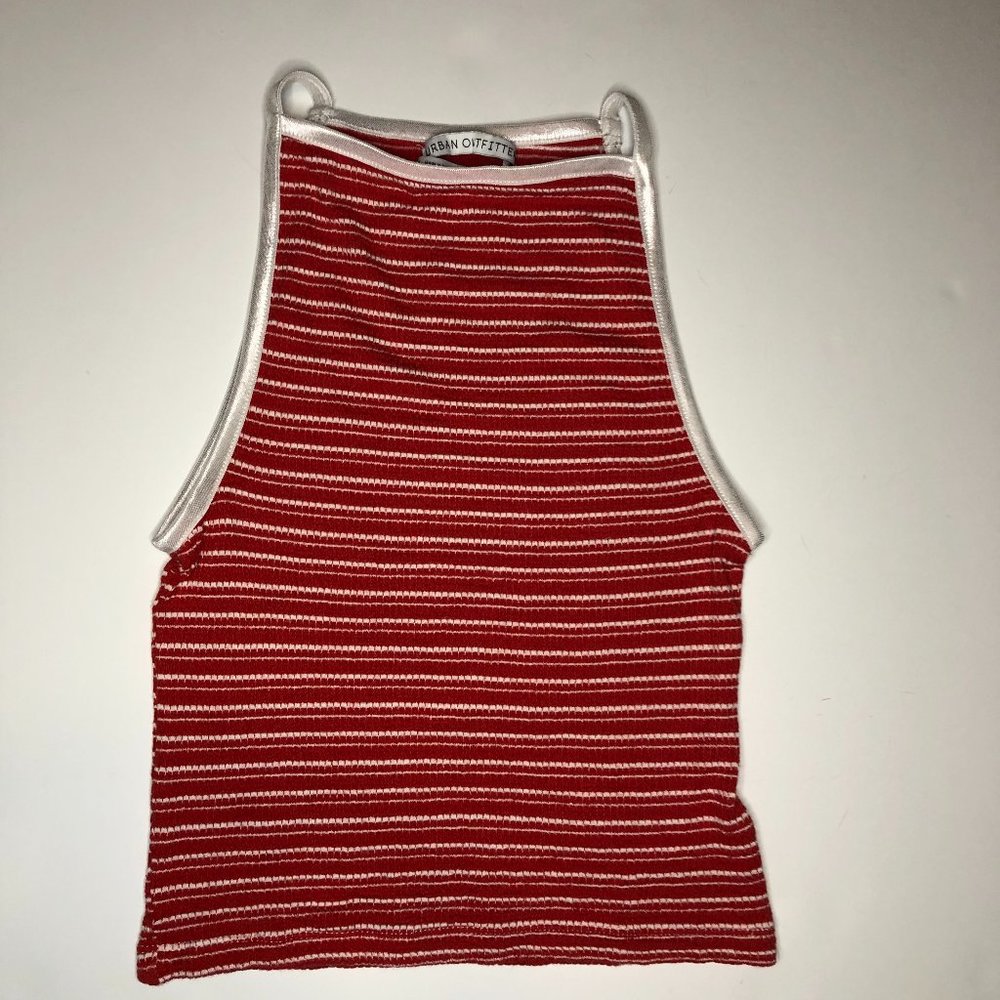 Urban Outfitters Beachy Sleeveless Boho Striped Crop Top Festival Y2K Coachella